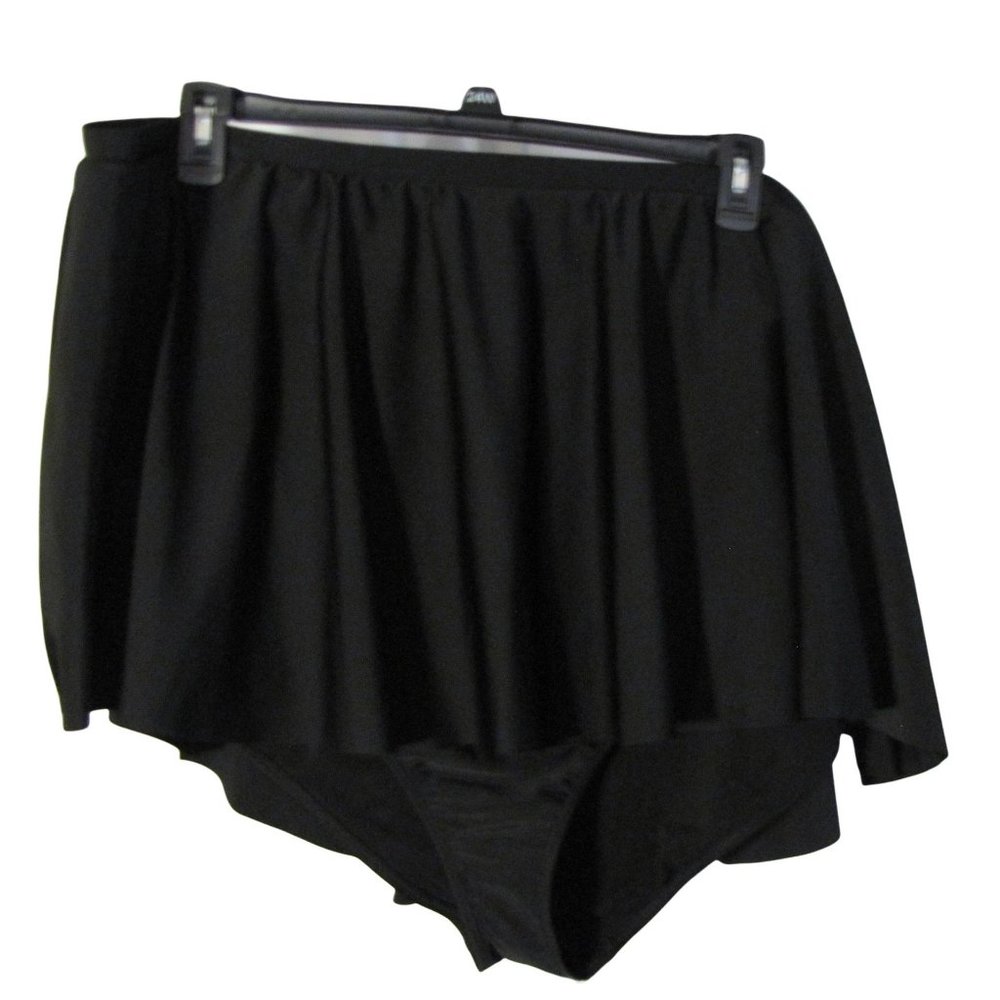 Torrid 6 6X 30W Black Swimskirt Swim Skirt Bottom Swimsuit NEW